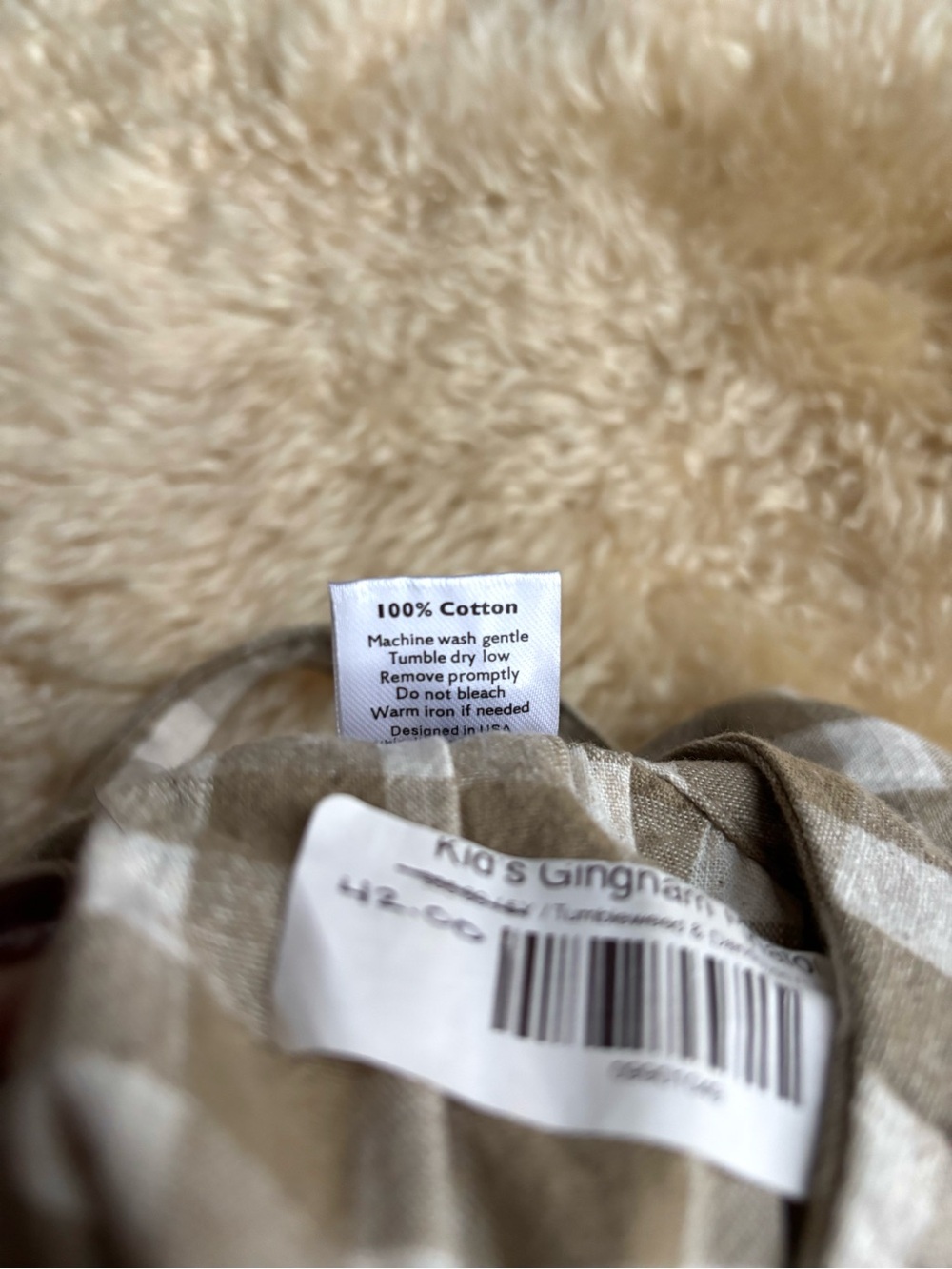 NWT Girls Gingham Pinafore - Picture 7 of 10
